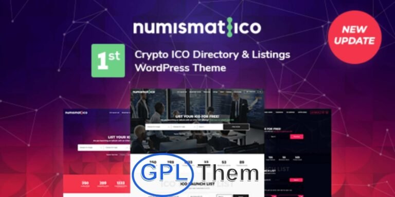 Numismatico – ICO & Cryptocurrency Directory WordPress Theme Numismatico is a powerful and flexible WordPress theme designed specifically for creating ICO (Initial Coin Offering) directories, crypto listing platforms, and blockchain-related websites.