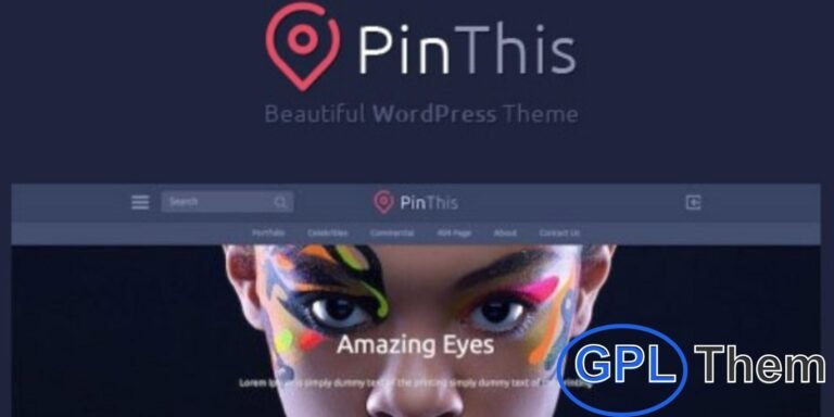PinThis – Pinterest-Style Masonry WordPress Theme PinThis is a stylish, Pinterest-inspired WordPress theme featuring a modern masonry layout and flat design aesthetic.