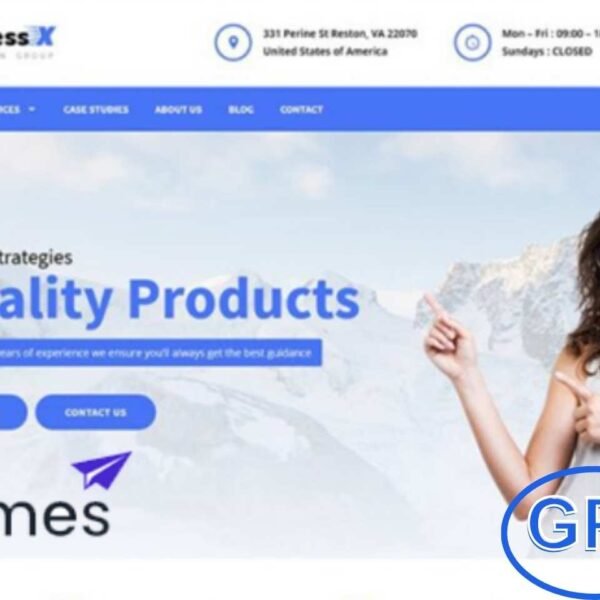 Business X by GretaThemes – User-Friendly WordPress Theme for Businesses Business X by GretaThemes is a clean and modern WordPress theme designed with usability and simplicity in mind.