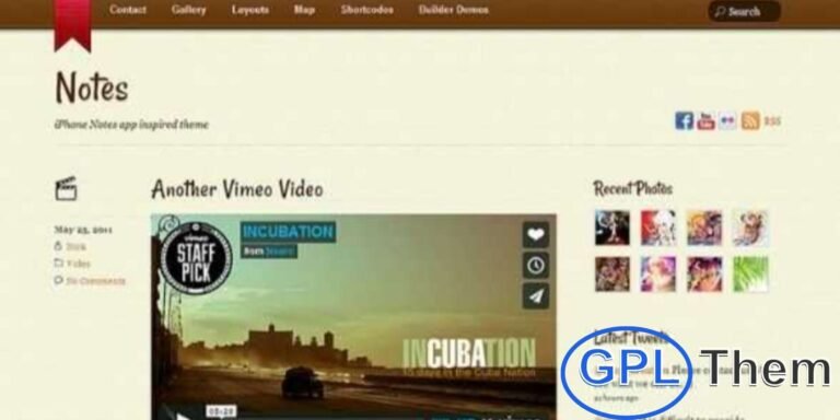 Notes by Themify – Stylish Tumblr-Style WordPress Theme for Multimedia Blogging Notes by Themify is a dynamic and creative WordPress theme inspired by the simplicity of Tumblr. Designed for multimedia bloggers, Notes supports a wide range of post formats—including images, videos, galleries, audio, quotes, and more—making it perfect for visually rich and diverse content.