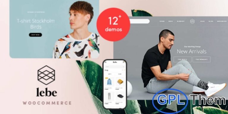 Lebe – Multipurpose WooCommerce Theme with RTL Support Lebe is a versatile and modern WooCommerce WordPress theme built for multipurpose online stores. Whether you're selling furniture, electronics, fashion, barbershop products, toys, or more, Lebe provides the flexibility and performance to build a high-converting eCommerce site.