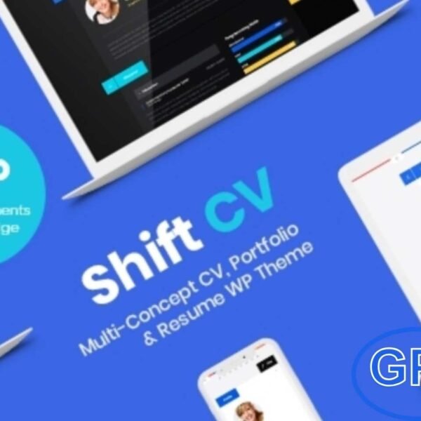 ShiftCV – Blog, Resume & Portfolio WordPress Theme ShiftCV is a modern, clean, and minimalist WordPress theme designed for personal resumes, professional portfolios, and creative blogs. Perfect for freelancers, developers, designers, and anyone who wants to showcase their work and skills online, ShiftCV combines functionality with a visually appealing flat design.
