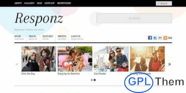 Responz – Elegant 3-Column Responsive WordPress Theme by Themify Responz is a stylish and fully responsive WordPress theme designed for news sites, editorial blogs, and content-rich magazines. Featuring a clean 3-column layout and refined typography, Responz offers a minimal yet sophisticated design that puts your content front and center.