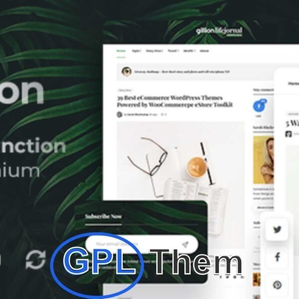 Gillion – Multi-Concept Blog, Magazine & Shop WordPress AMP Theme Gillion is a versatile WordPress theme designed for blogs, online magazines, and eCommerce stores. AMP-ready and fully responsive, Gillion offers over 15 professionally designed demo websites that are fully functional and ready for quick customization and launch.