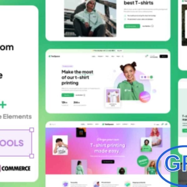 TeeSpace – Custom T-Shirt Designer & Print Shop WordPress Theme TeeSpace is a modern WooCommerce WordPress theme designed for custom t-shirt designers, print shops, and apparel stores. Perfect for launching an online t-shirt business or showcasing personalized printing services, TeeSpace offers stylish layouts, easy customization, and full eCommerce functionality. W