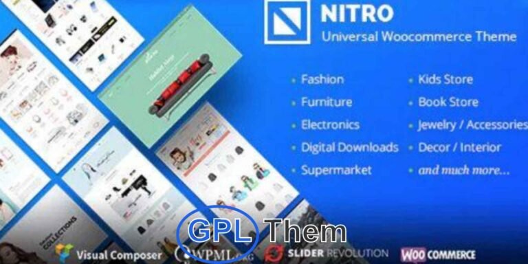 Nitro – Universal WooCommerce WordPress Theme for All Online Stores Nitro is a powerful and all-in-one WooCommerce WordPress theme built by eCommerce experts to meet the needs of any online store. Whether you're in fashion, electronics, furniture, digital goods, sports, or jewelry, Nitro offers industry-specific layouts that are ready to use and easy to customize.