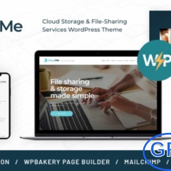 CloudMe – Cloud Storage & File-Sharing WordPress Theme CloudMe is a sleek and modern WordPress theme designed for cloud storage providers, file-sharing services, and tech-focused businesses. Ideal for showcasing online storage solutions, SaaS platforms, and web hosting companies, CloudMe features a professional layout built to convert visitors into customers.