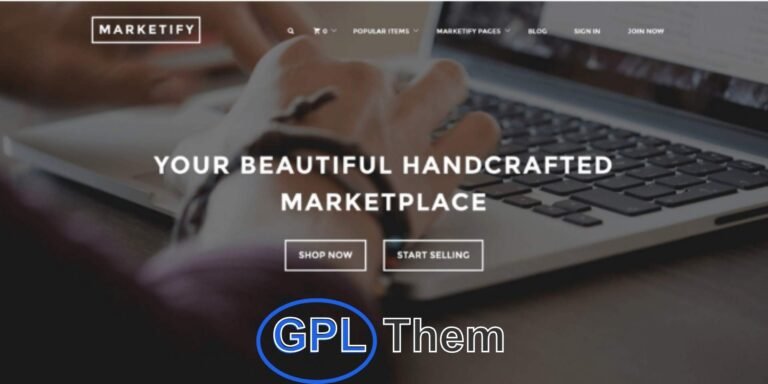Marketify – Premium Marketplace WordPress Theme by Astoundify Marketify is a fully responsive and translation-ready WordPress theme designed for building modern digital marketplaces with ease. Whether you're looking to sell photos, fonts, audio files, videos, or even physical products, Marketify makes launching your eCommerce site simple and efficient.