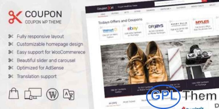 Coupon by MyThemeShop – WordPress Theme for Deals & Discounts Coupon by MyThemeShop is a powerful and conversion-focused WordPress theme designed specifically for coupon websites, deal aggregators, and affiliate marketers.