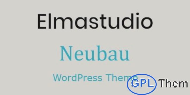 Neubau – Premium WordPress Theme by Elmastudio Neubau is a clean, minimalist, and fully responsive premium WordPress theme developed by Elmastudio. Ideal for creative professionals, bloggers, photographers, and designers, Neubau focuses on modern aesthetics and content-first design.