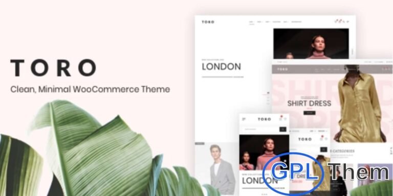 Toro – Minimal & Creative WooCommerce WordPress Theme Toro is a clean and modern WooCommerce WordPress theme designed for creative professionals and eCommerce businesses. Built with Elementor and the live WordPress Customizer, Toro offers a seamless drag-and-drop experience with powerful design flexibility—no coding required.