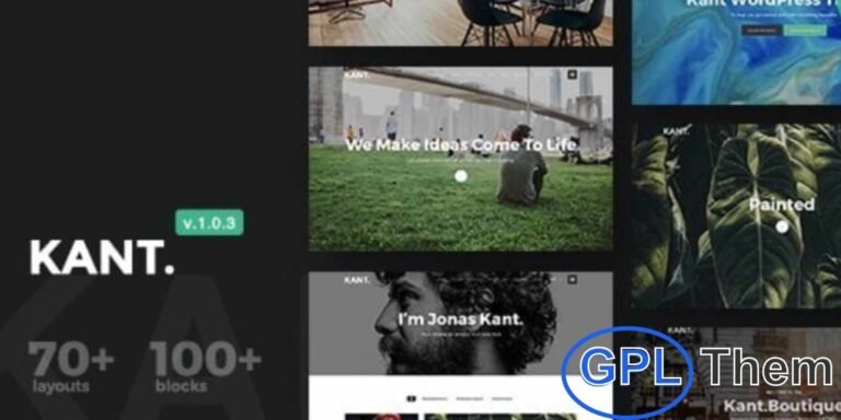 Kant – Multipurpose WordPress Theme for Startups, Creatives & Freelancers Kant is a flexible and modern WordPress theme designed for startups, creative professionals, and freelancers who want to build a professional online presence quickly and effortlessly. With over 100 pre-designed content blocks, 70+ page layouts, and a rich library of customizable components, Kant helps you create a stunning website in minutes—no coding required.