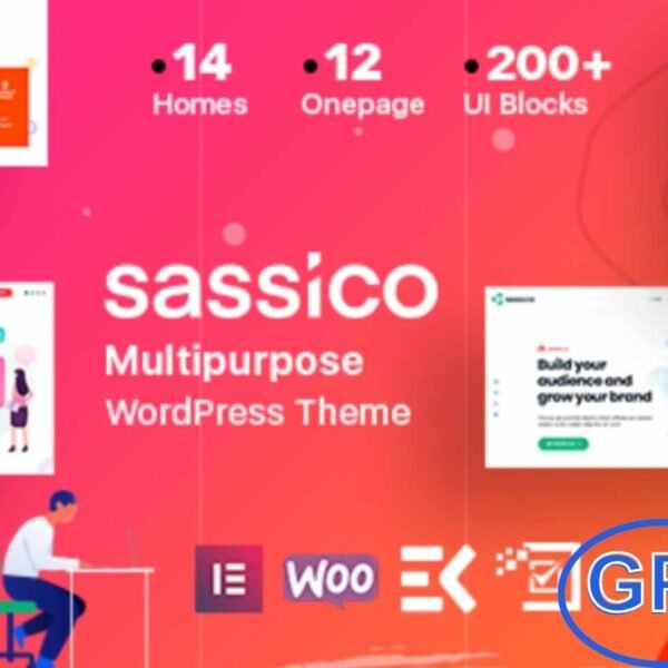 Sassico – Multipurpose SaaS & Startup Agency WordPress Theme Sassico is a feature-rich and highly customizable WordPress theme built for SaaS startups, digital agencies, tech companies, and creative businesses. Powered by the intuitive Elementor drag-and-drop page builder and enhanced with ElementsKit’s advanced widgets, Sassico makes it easy to design professional websites without writing a single line of code.