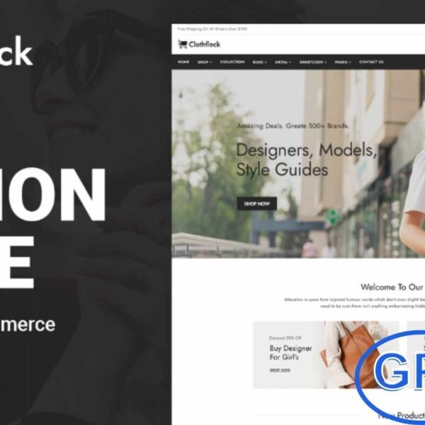 Clothfleck Fashion Designer Clothes WooCommerce Theme v1.0.0