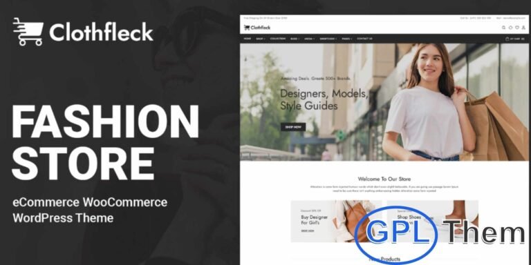 Clothfleck – Fashion Designer WooCommerce Theme for Trendy Online Stores Clothfleck is a premium WooCommerce WordPress theme crafted specifically for fashion designers, clothing brands, and apparel retailers. Designed with flexibility and style in mind, Clothfleck ensures your online fashion store looks stunning across all devices.