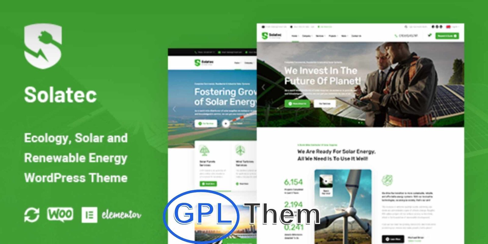 Solatec – Ecology & Solar Energy WordPress Theme Solatec – Solar & Renewable Energy WordPress Theme Solatec is a modern, professional, and highly flexible WordPress theme built specifically for businesses in the solar energy, renewable energy, and green technology sectors. Designed after extensive research in sustainable industries, Solatec provides all the essential tools and layouts needed to build a powerful, conversion-focused website.