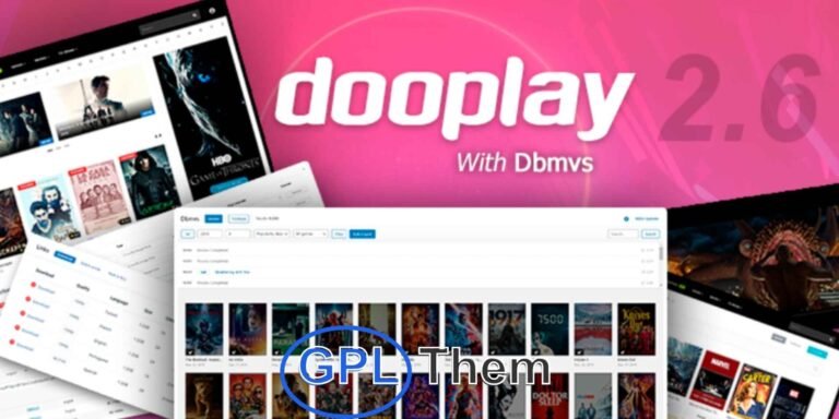 DooPlay – Powerful WordPress Theme for Movies & TV Content DooPlay is one of the most advanced and feature-rich WordPress themes tailored for creating movie, series, and streaming-related websites. With its seamless integration of powerful content automation tools, DooPlay makes building a rich entertainment platform effortless and fast.