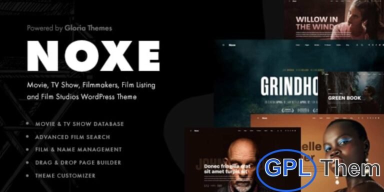 Noxe – WordPress Theme for Movie Studios & Filmmakers Noxe is a modern, feature-rich WordPress theme designed specifically for movie studios, filmmakers, production houses, and entertainment websites. Built with the latest technologies and creative design trends, Noxe empowers you to create visually stunning and fully functional websites with ease.