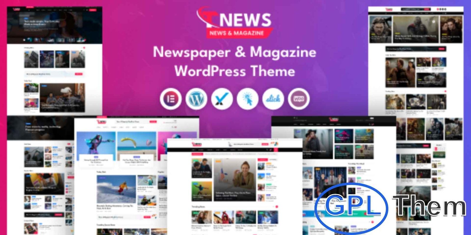 TNews – News & Magazine WordPress Theme TNews – Modern News & Magazine WordPress Theme TNews is a premium WordPress theme crafted for dynamic news websites, online magazines, and content-rich portals. Whether you're running a news portal, editorial blog, or niche magazine, TNews offers the perfect layout and features to present your content in a professional and engaging way.