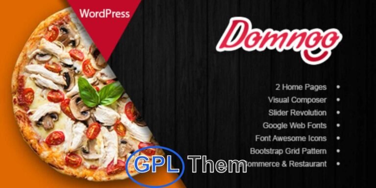 Domnoo – Pizza & Restaurant WordPress Theme (SEO Optimized) Domnoo is a modern and elegant WordPress theme specially crafted for pizza shops, restaurants, bakeries, cafes, and food delivery businesses. With its clean layout, balanced color scheme, and intuitive design, Domnoo offers an immersive online ordering experience that delights customers and boosts conversions.