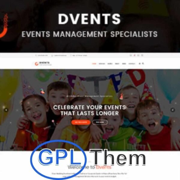 Dvents – Events Management WordPress Theme for Companies & Agencies Dvents is a sleek, modern, and highly customizable WordPress theme designed specifically for event management companies, agencies, and professional event planners. Whether you organize weddings, birthdays, anniversaries, seminars, engagement parties, or corporate events, Dvents offers the perfect platform to showcase your services.