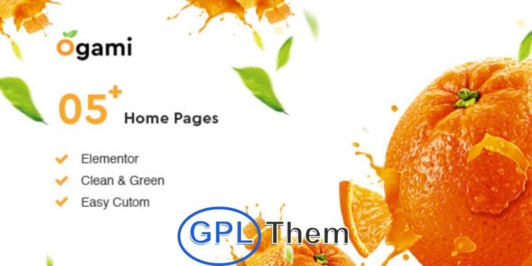 Ogami – Organic Store & Bakery WordPress Theme (SEO Optimized) Ogami is a clean, modern, and fully responsive WooCommerce WordPress theme designed for organic food stores, bakeries, grocery shops, cosmetics, and eco-friendly product websites. Built to deliver both beauty and performance, Ogami helps you create a professional online store that attracts, engages, and converts.