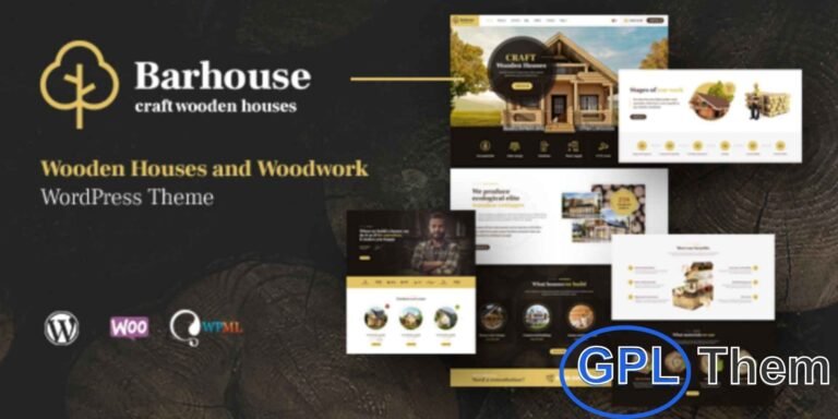 Barhouse – Woodworks & Timber Construction WordPress Theme Barhouse is a modern and versatile WordPress theme designed specifically for wooden house construction, carpenters, furniture makers, timber companies, and woodcraft businesses. Whether you're building rustic cottages, manufacturing wooden furniture, or offering professional woodworking services, Barhouse provides a stylish and functional platform to showcase your craftsmanship.