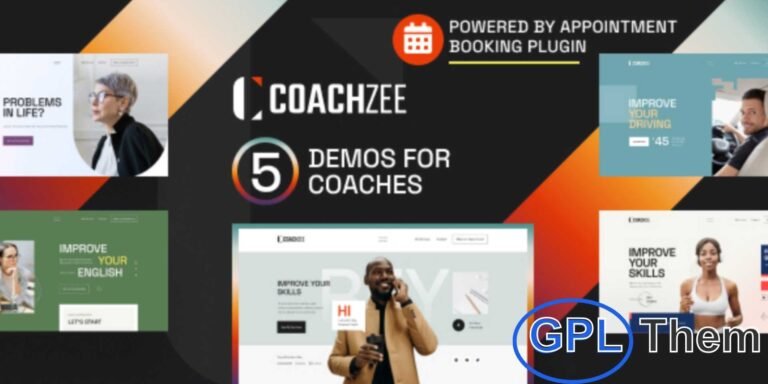 CoachZee – All-in-One WordPress Theme for Coaches, Instructors & Therapists CoachZee is a modern, multipurpose WordPress coaching theme tailored for life coaches, health and wellness coaches, therapists, teachers, consultants, and driving instructors. Designed for professionals who want to grow their personal brand and streamline client management, CoachZee delivers both style and functionality.