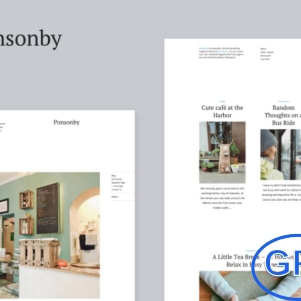 Elmastudio – Ponsonby Premium WordPress Theme v1.1.6