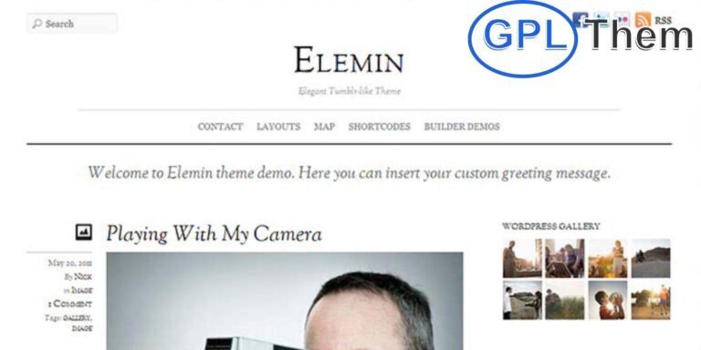 Elemin – Minimal & Typography-Focused WordPress Theme by Themify Elemin by Themify is a beautifully crafted WordPress theme that blends minimalism with modern design aesthetics. Featuring clean typography, balanced white space, and subtle graphics, Elemin is perfect for bloggers, writers, and creatives who value simplicity and readability.