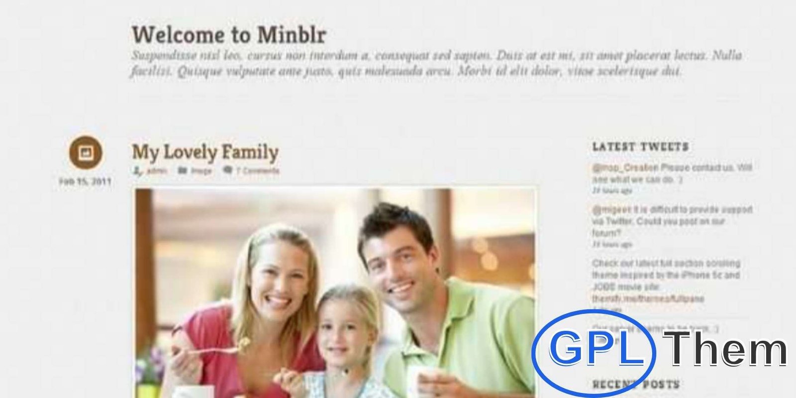 Themify – Minblr Premium WordPress Theme Minblr – Minimal Tumblr-Style Responsive WordPress Theme by Themify Minblr by Themify is a clean, minimal WordPress theme inspired by Tumblr’s simplicity and functionality. Designed with a fluid, responsive layout, Minblr automatically adapts to any screen size—delivering a seamless browsing experience on desktops, tablets, and mobile devices.