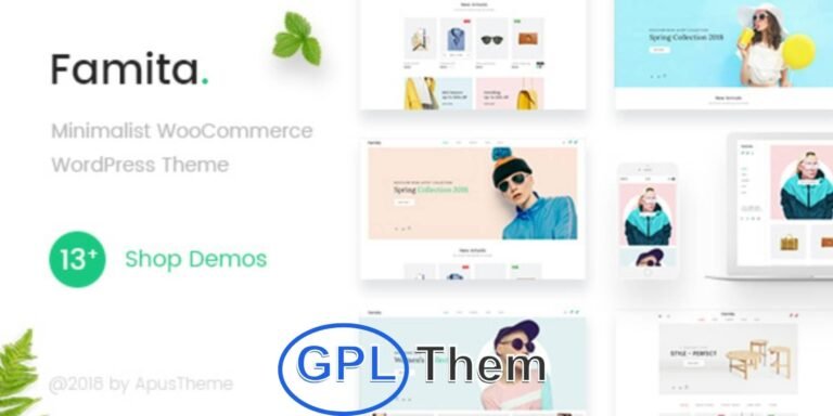 Famita – Clean & Minimal WooCommerce WordPress Theme for Modern Stores Famita is a sleek and minimalist WooCommerce WordPress theme crafted for a wide range of online shops, including furniture stores, fashion boutiques, cosmetics shops, tech gadgets, accessories, digital products, bookstores, and more. Designed with clean aesthetics and attention to detail, Famita provides a visually elegant shopping experience that enhances your brand's appeal.