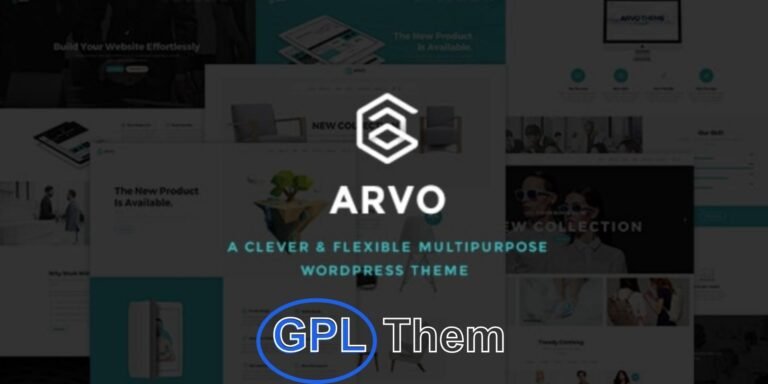 Arvo – Smart & Versatile Multipurpose WordPress Theme Arvo is a powerful and flexible WordPress theme designed to help you create visually stunning websites with ease. Perfect for agencies, freelancers, creative portfolios, business sites, and more—Arvo comes packed with multiple layout options, a rich set of theme customization tools, and an intuitive drag-and-drop content builder.