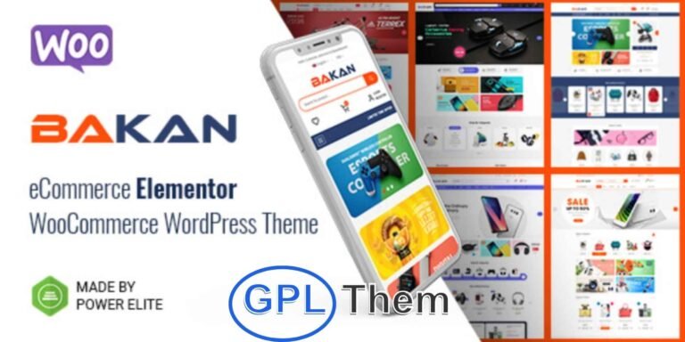 Bakan – Multipurpose WooCommerce WordPress Theme Powered by Elementor Bakan is a powerful and flexible WooCommerce WordPress theme designed for creating professional online stores with ease. Built with seamless Elementor integration, Bakan gives you complete control over your site’s layout and design—no coding required.