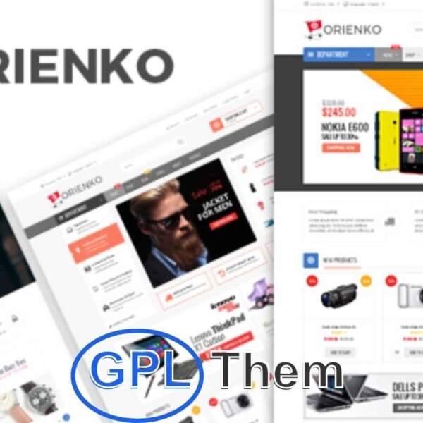 Orienko – Multipurpose WooCommerce WordPress Theme for Digital Stores Orienko is a flexible and feature-rich WooCommerce WordPress theme designed for eCommerce websites, especially those selling digital products, electronics, and gadgets. It comes with a variety of homepage and product page layouts, giving you the freedom to customize your store to match your brand and business goals.