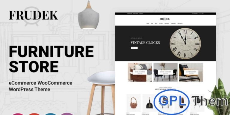 Frudek – Home Decor and Furniture WooCommerce Theme Frudek is a modern and stylish WooCommerce theme designed for home décor, furniture, and lifestyle stores. Packed with powerful features, it offers a beautifully crafted homepage layout that suits multiple industries.