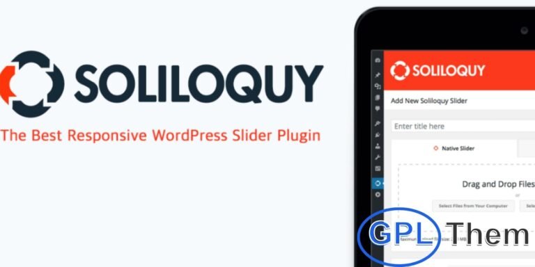 Soliloquy – Responsive WordPress Slider Plugin Soliloquy is a powerful and user-friendly WordPress slider plugin that makes creating responsive sliders effortless. With its intuitive interface, advanced customization options, and fast performance, Soliloquy lets you showcase images, videos, and content beautifully across all devices.