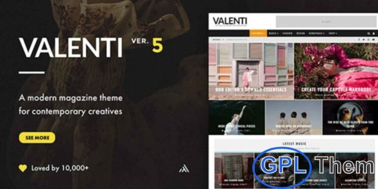 Valenti – HD Review Magazine & News WordPress Theme Valenti is a premium, feature-rich WordPress theme designed for review magazines, news portals, and content-rich websites. Fully responsive and retina-ready, Valenti ensures your site looks stunning on all devices.