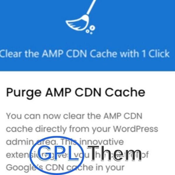 Purge AMP CDN Cache – WordPress Plugin Purge AMP CDN Cache allows you to clear Google’s AMP CDN cache directly from your WordPress dashboard. This powerful extension gives you full control over cached AMP content, ensuring your updates and changes appear instantly for faster, up-to-date website performance.