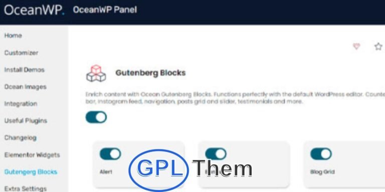 OceanWP – Ocean Gutenberg Blocks WordPress Plugin OceanWP – Ocean Gutenberg Blocks is a powerful WordPress plugin that extends the functionality of the Gutenberg editor with custom blocks designed for the OceanWP theme.