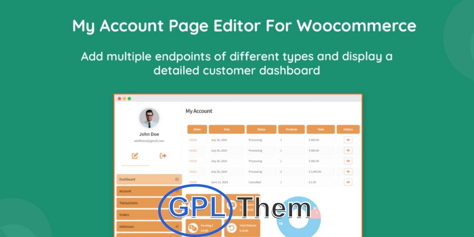 My Account Page Editor KoalaApps My Account Page Editor – WooCommerce Extension by KoalaApps My Account Page Editor by KoalaApps is a powerful WooCommerce plugin that lets you fully customize the My Account page for your customers. Add new custom endpoints, hide default sections, and organize content to create a cleaner, more user-friendly account area.