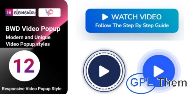 Video Popup Add-On for Elementor – WordPress Plugin The BWD Video Popup add-on is a lightweight WordPress plugin built for Elementor, allowing you to add engaging video popups to your website effortlessly. No coding knowledge is required, making it perfect for beginners and professionals alike.