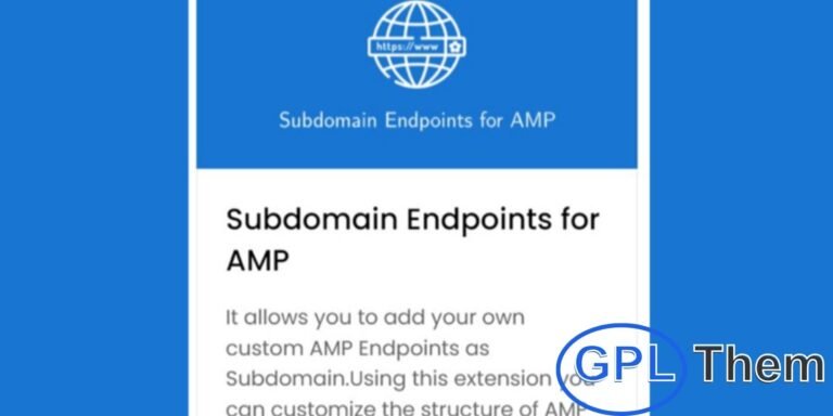 Subdomain Endpoints for AMP – WordPress Extension Take full control of your AMP URL structure with the Subdomain Endpoints for AMP extension. This powerful addon allows you to create and manage custom AMP endpoints as subdomains, giving you greater flexibility in how your accelerated pages are displayed.