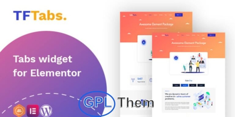TF Tabs Widget for Elementor – WordPress Plugin TF Tabs Widget for Elementor is a premium addon that enables you to organize content into sleek, customizable tabs. Add unlimited tabs to display information clearly and enhance user experience on your WordPress website. Perfect for presenting services, FAQs, or detailed content in a compact, professional layout.