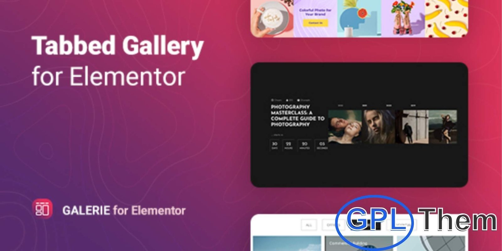 Tabbed Gallery for Elementor Tabbed Gallery for Elementor – WordPress Plugin Galerie is a powerful and easy-to-use WordPress gallery plugin for Elementor, designed to create stunning image galleries with filter tabs and categories. This plugin allows you to build responsive grid or masonry galleries, making your content visually appealing on any device.