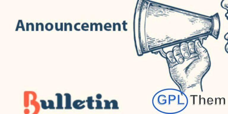 Bulletin Announcements PRO – WordPress Plugin Bulletin Announcements PRO is a lightweight WordPress plugin that lets you display announcement banners, promotional offers, and shop notices directly on your website.