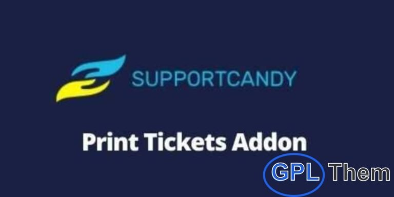 SupportCandy – Print Tickets Add-on The SupportCandy Print Tickets Add-on allows you to easily print support tickets directly from your ticket pages. Designed for convenience, it helps agents and clients keep a physical copy of important tickets for reference.