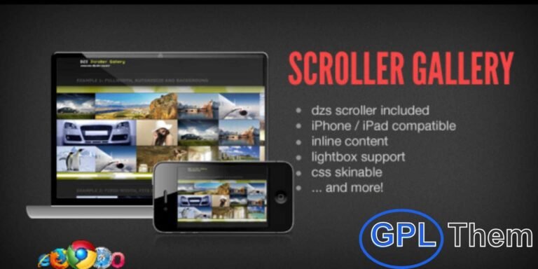DZS Scroller Gallery – WordPress Scrolling Image Gallery DZS Scroller Gallery is a powerful WordPress gallery plugin that allows you to create stunning scrolling image and video galleries with ease. Designed for speed and flexibility, it enhances user experience with smooth scrolling effects and responsive layouts.