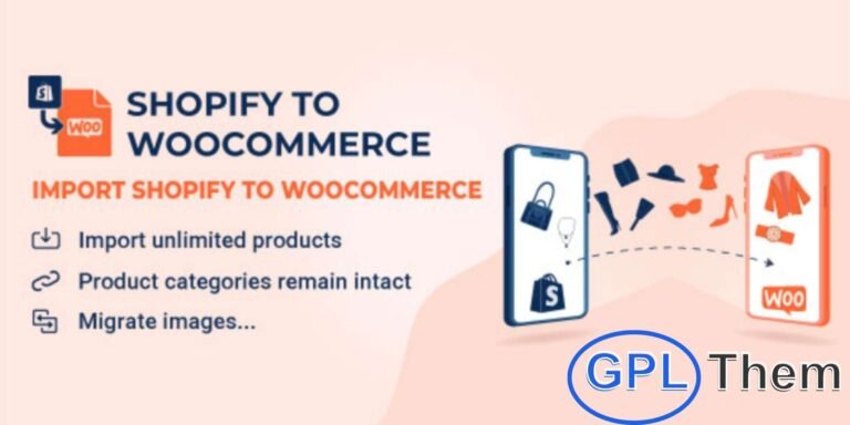 S2W – Import Shopify to WooCommerce Plugin S2W – Import Shopify to WooCommerce makes it simple to migrate your entire Shopify store to WooCommerce in just a few clicks. With this powerful plugin, you can seamlessly import store settings, shipping zones, taxes, pages, blogs, coupons, customers, products, and orders without any hassle.
