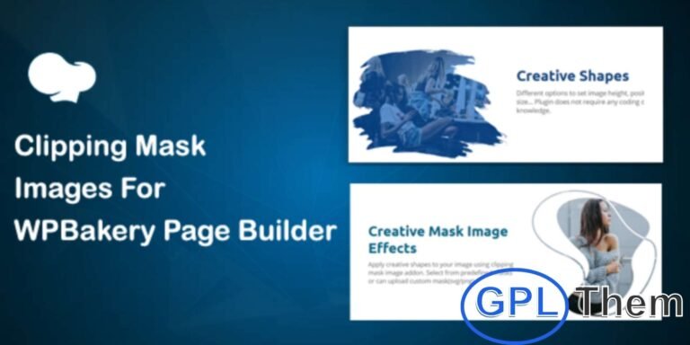 Clipping Mask Image for WPBakery Page Builder Clipping Mask Image for WPBakery Page Builder allows you to add stylish mask effects to images on your WordPress website. The plugin comes with 20 predefined mask shapes and also supports custom mask images (SVG/PNG) for complete flexibility. Easily adjust image height, position, and other display options to create unique visual effects.